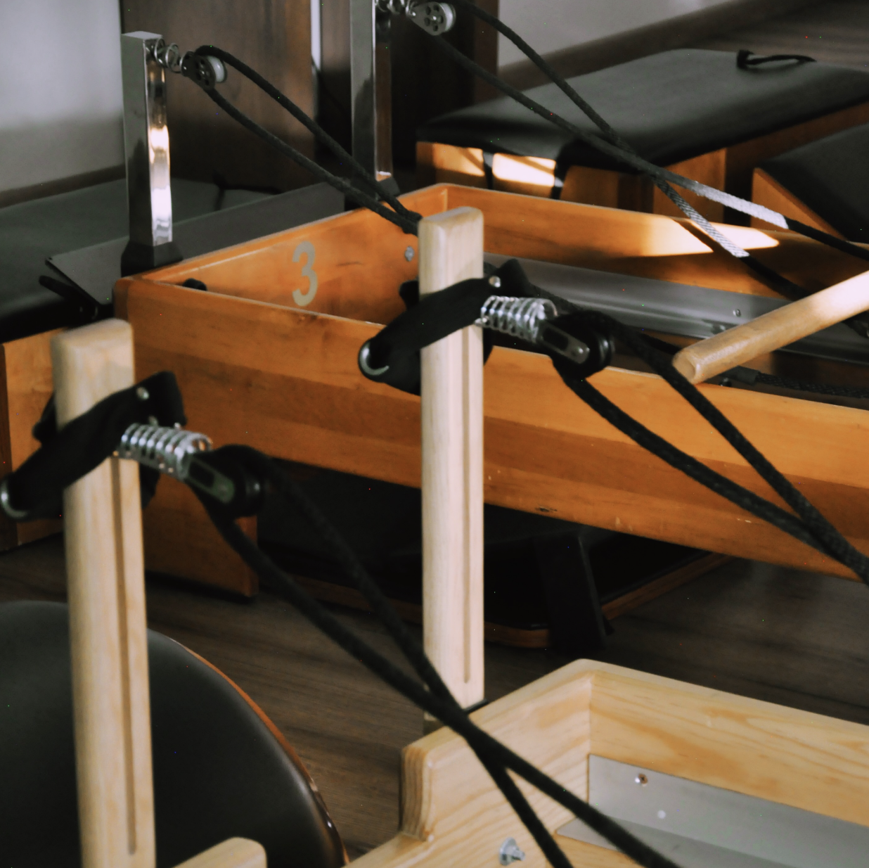 Reformer de pilates en el estudio Samsa Pilates